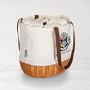 Harry Potter Hogwarts Coronado Canvas and Willow Basket Tote