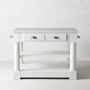 Barrelson Single Kitchen Island with Marble Top (49&quot;)