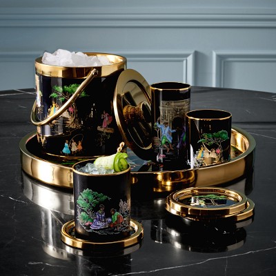 Sheila Bridges x Williams Sonoma Harlem Toile Double-Wall Ice Bucket