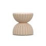 Claire Outdoor Wicker Hourglass Side Table (16.5&quot;)