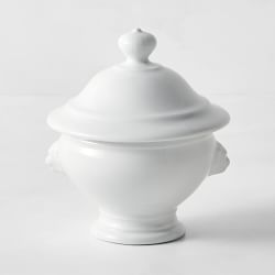 Apilco Lion's Head Soup Bowl with Lid