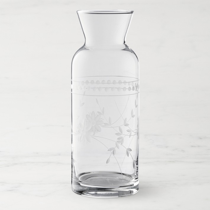 Vintage Etched Carafe