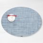 Chilewich Mini Basketweave Oval Placemats, Set of 4, Chambray