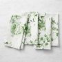 Green Toile Napkins, Set of 4