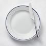OPEN BOX: Apilco Tradition Porcelain Blue-Banded Bread Plates, Set of 4