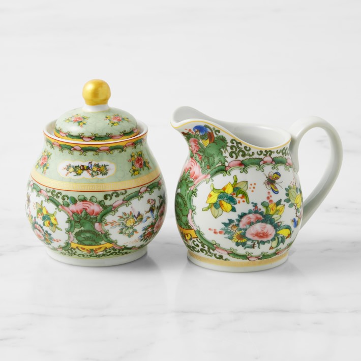 Famille Rose Cream & Sugar Set