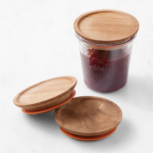 Weck Wood Lid, Set of 3, Medium