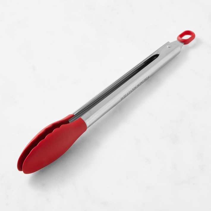 Williams Sonoma Stainless-Steel Silicone Locking Tongs