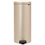 Brabantia NewIcon Step On Trash Can, 8 Gallon, Champagne