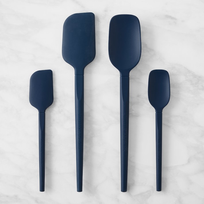 Williams Sonoma Navy Flex Core Ultimate Silicone Spatulas, Set of 4