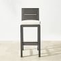 Larnaca Outdoor Slate Grey Metal Stools