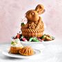 Nordic Ware Nonstick Cast Aluminum Easter Bunny in Basket Pan