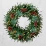 Balsam Hill Mixed Evergreen Pre-Lit Faux Wreath &amp; Garland