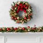 'Twas the Night Before Christmas UV Protected Pre-Lit Faux Wreath &amp; Garland