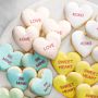 Valentine's Day Conversation Heart Iced Cookies