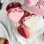 Valentine's Day Heart Shaped Cake Pops, Set of 8