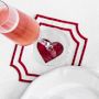 Cartouche Heart Coasters, Set of 4