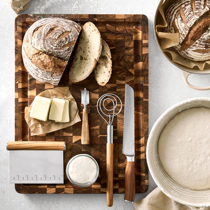Williams Sonoma Olivewood Bread Tools, Set of 2 | Williams Sonoma