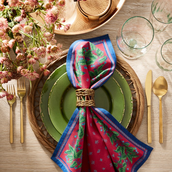 Jakarta Woven Napkin Rings, Set of 4