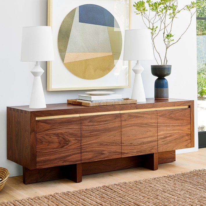 Walnut 4 Door Console (72&quot;)