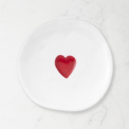 Heart Appetizer Plates, Set of 4