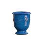 Coquille Anduze Urn in Cerulean