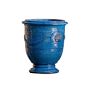 Coquille Anduze Urn in Cerulean