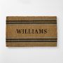 Hold Everything Multi Stripe Doormat, Personalized