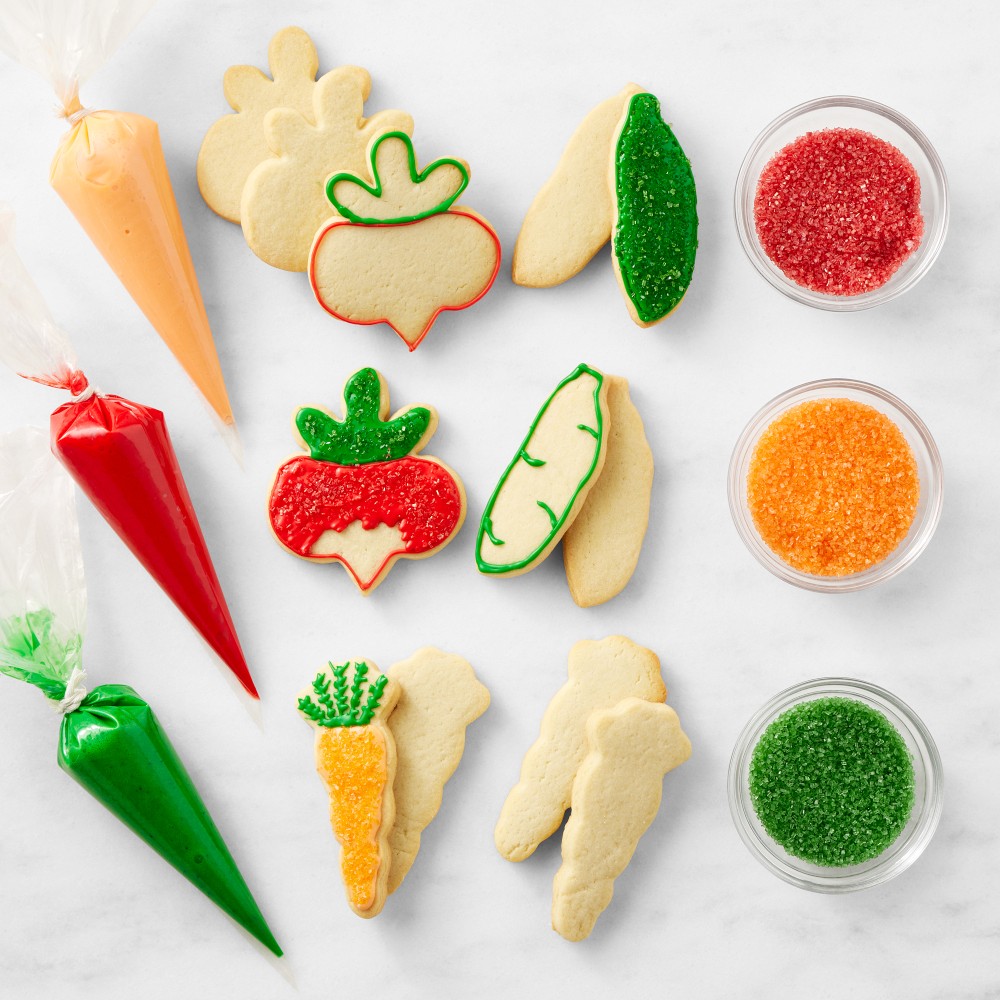 DIY Easter Veggie Patch Cookie Kit, Set of 12, Immediate Delivery