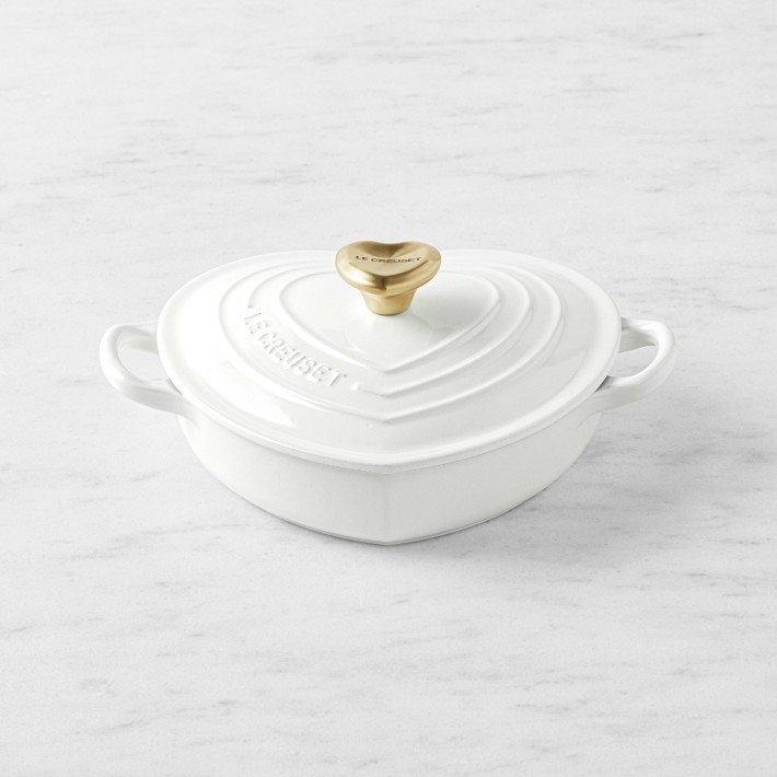 Le Creuset Enameled Cast Iron Shallow Heart Oven, 1 1/4-Qt.
