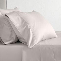 Chambers&#174; 600TC Sateen Duvet Cover & Shams, Light Grey