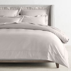 Chambers&#174; 600TC Sateen Duvet Cover & Shams, Light Grey