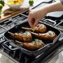 All-Clad Enameled Cast Iron Grill Pan with Trivet, 11&quot;