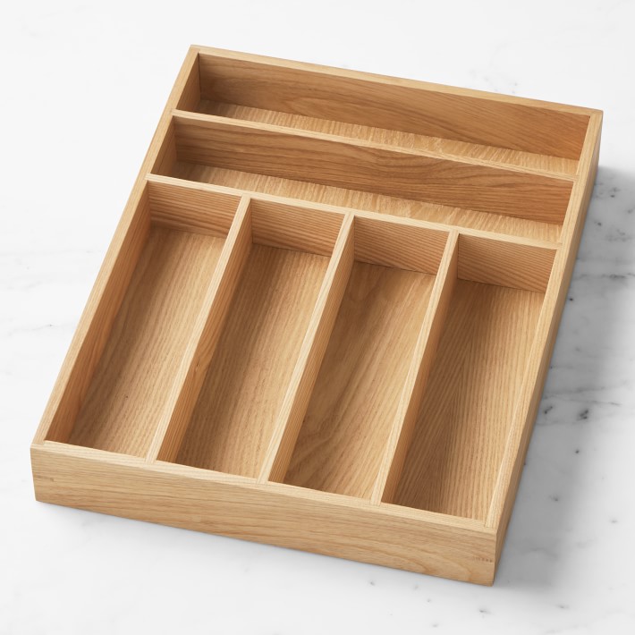 Flatware In-Drawer Organizer (small, teak)