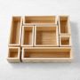 Hold Everything In-Drawer Modular Bins, Set of 8, Ashwood