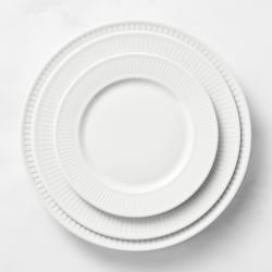 Pillivuyt Plisse Porcelain Salad Plates
