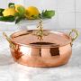 Ruffoni Historia Disney&#169; Hammered Copper Braiser with Donald Duck Knob, 6-Qt.