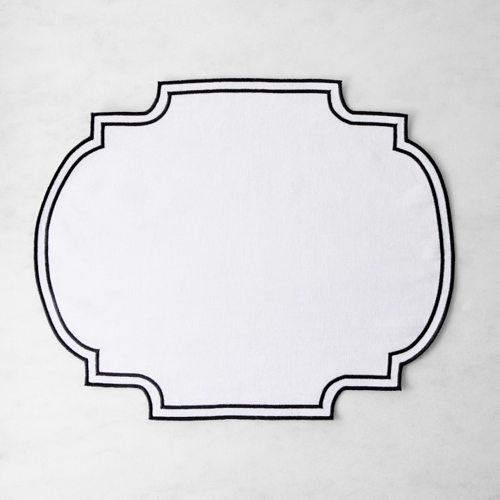 Cartouche Placemat, Black