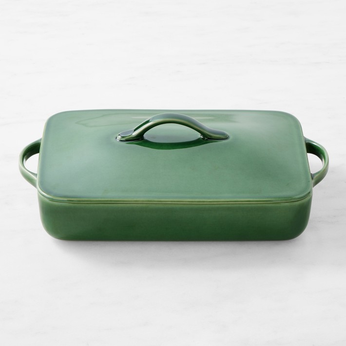 OPEN BOX: Essential Covered Rectangular Baker, 13" x 9", Green