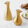 Olipac Cigno Satin Gold Oil Cruets Gift Set, 0.5L
