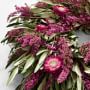 Fresh Olive &amp; Heather Live Wreath, 18&quot;