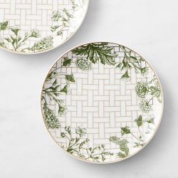 Garden Lattice Appetizer Plates