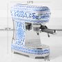 SMEG Dolce &amp; Gabbana Manual Espresso Machine, Blu Mediterraneo