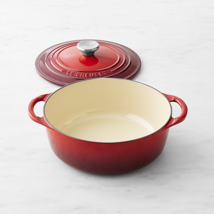 Le Creuset outlet Yellow Ombre Bell Pepper Dutch Oven Cocoette 2.25 Qt 2L Cast Iron