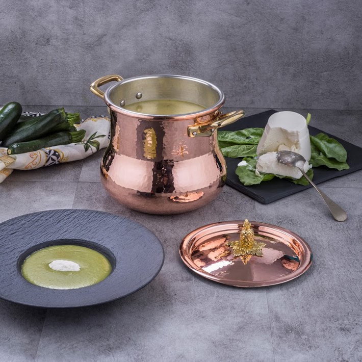 Ruffoni Historia Disney© Hammered Copper Saucepan with Pluto