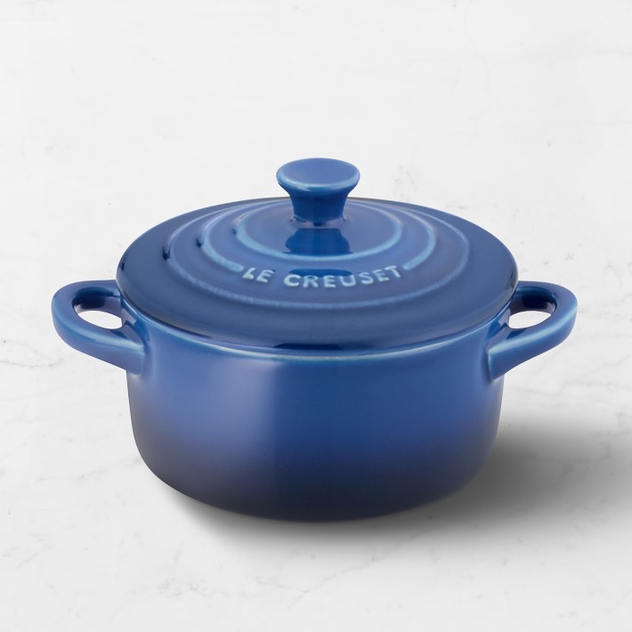 Le Creuset Stoneware Mini Round Cocotte in Lapis