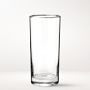 Silver Rim Highball Glasses, Set of 4