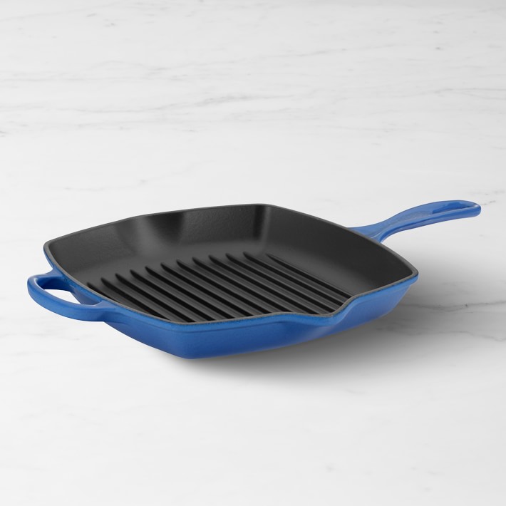 Le Creuset Enameled Cast Iron Square Grill Pan, Lapis