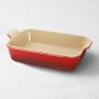 Le Creuset Heritage Stoneware Rectangular Dish 7&quot; X 10 1/2&quot;, Red
