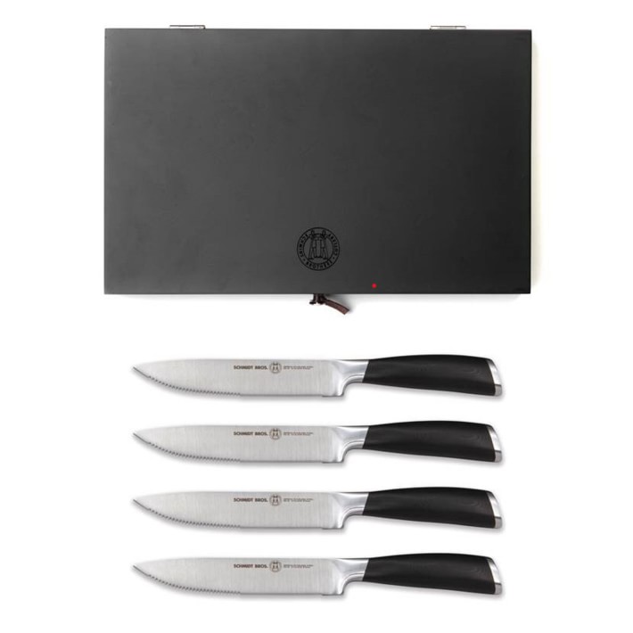 Schmidt Brothers Heritage Knife 4-Piece Steak Knife Set with Case